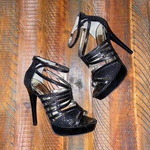 Black with a sparkle Guess heels